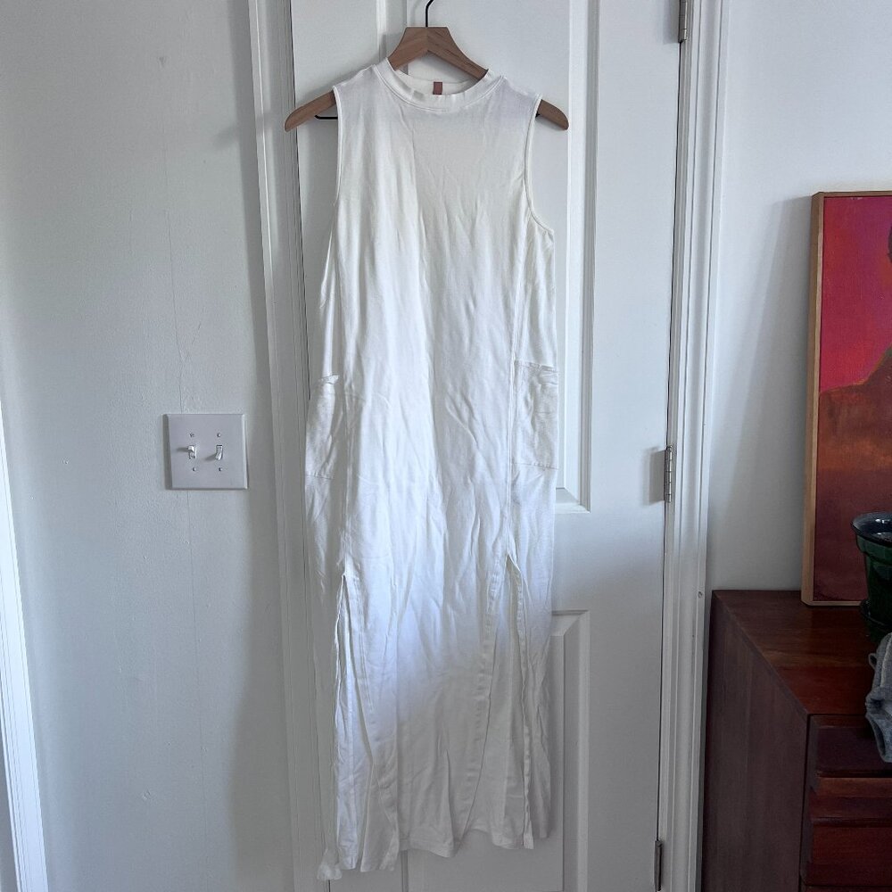 Lunya Cool Paneled Sleeveless Maxi Dress in Sincere White - Picture 6 of 12